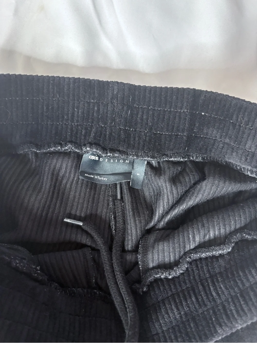 Source Unknown black corduroy
